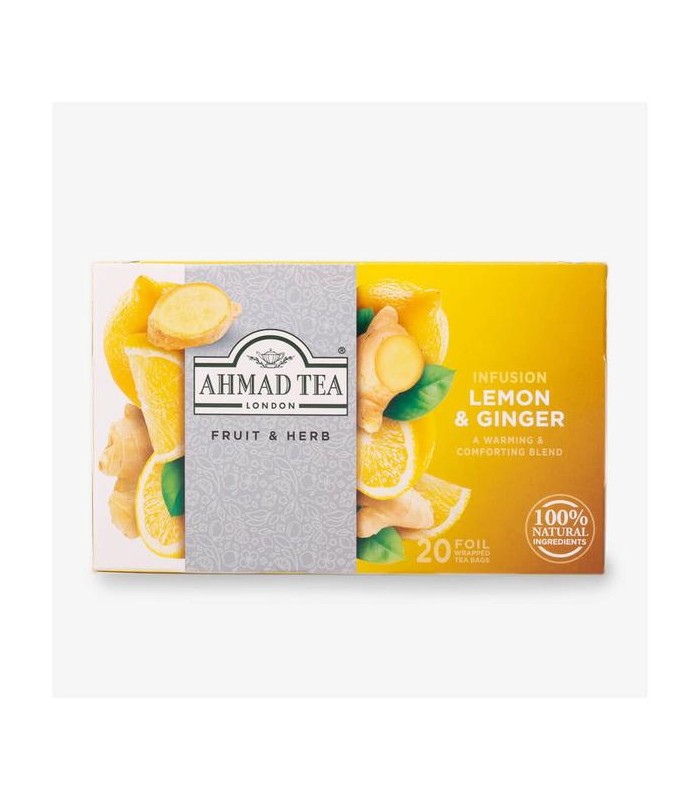Ahmad Tea دمنوش لیمو و زنجبیل 20 عددی احمد تی