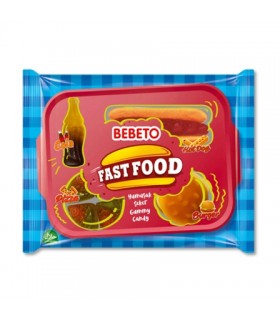 Bebeto پاستیل فست فود 80 گرمی ببتو