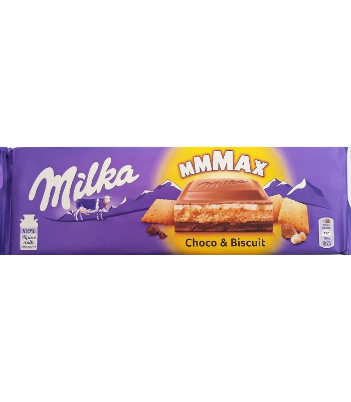 Milka شکلات مکس شکو و بیسکویت 300 گرمی میلکا