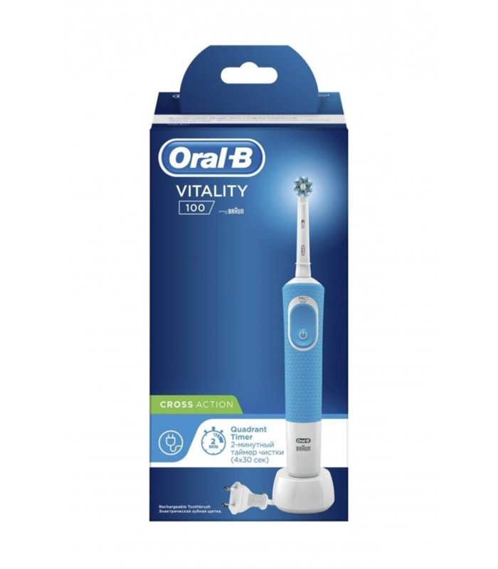 خرید Oral B مسواک برقی ویتالیتی 100 کراس اکشن آبی اورال بی