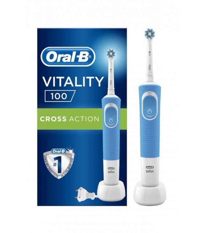 خرید Oral B مسواک برقی ویتالیتی 100 کراس اکشن آبی اورال بی