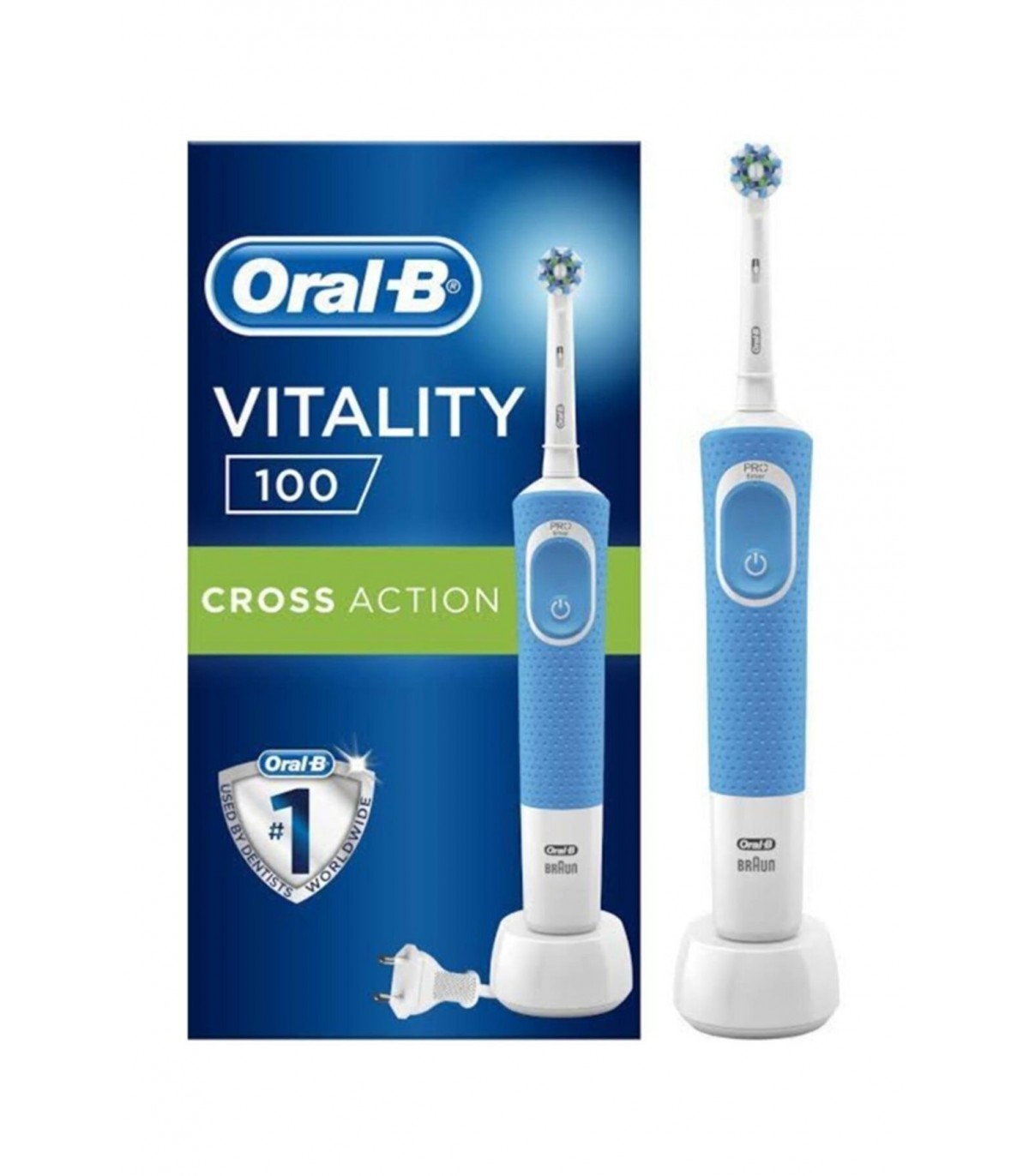 Oral B مسواک برقی ویتالیتی 100 کراس اکشن آبی اورال بی
