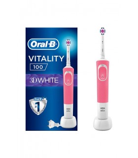 Oral B مسواک برقی ویتالیتی 100 تر دی وایت صورتی اورال بی