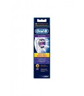 Oral B سری مسواک برقی تری دی وایت 4 عددی اورال بی