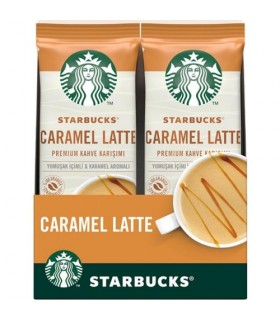 STARBUCKS کافی میکس کارامل لاته 10 عددی استارباکس