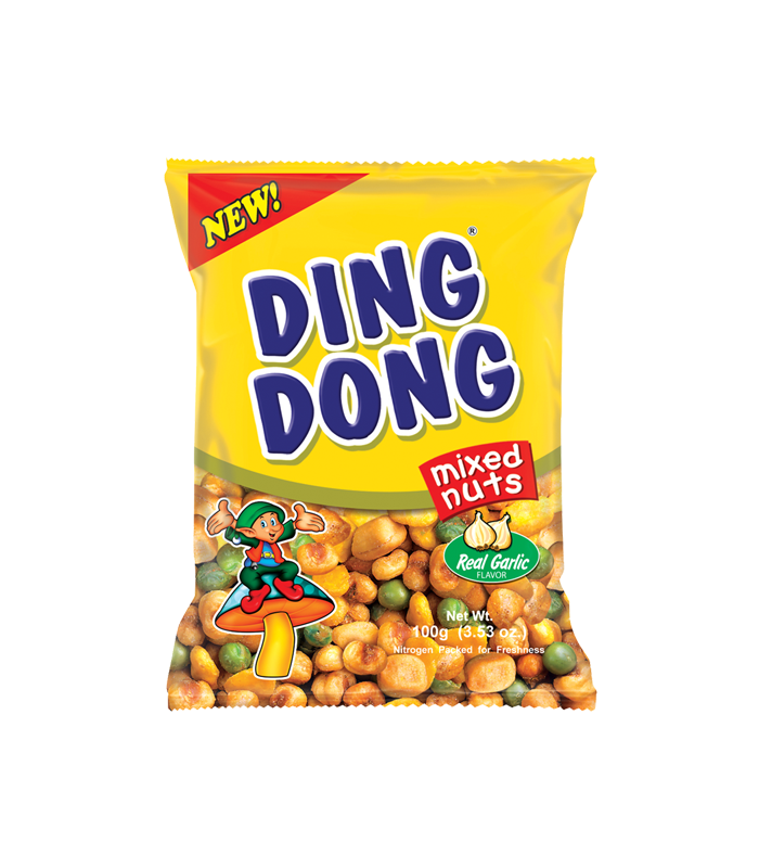 Ding Dong آجیل هندی مخلوط سیر 100 گرمی دینگ دانگ