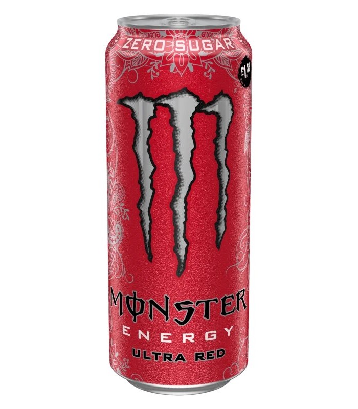 Monster نوشیدنی انرژی زا الترا رد بدون قند 500 میلی لیتر مانستر
