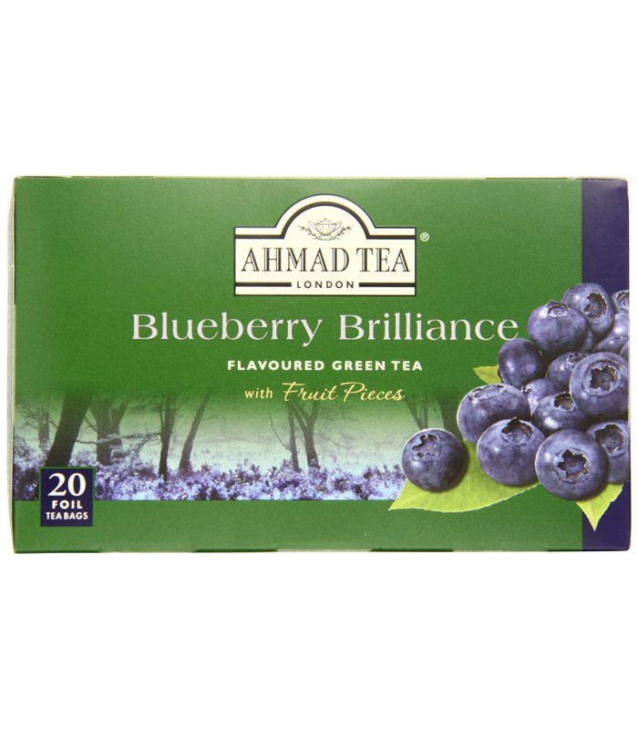 Ahmad Tea چای سبز بلوبری 20 عددی احمد تی