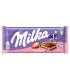 Milka شکلات شیری ماست و توت فرنگی 100 گرمی میلکا