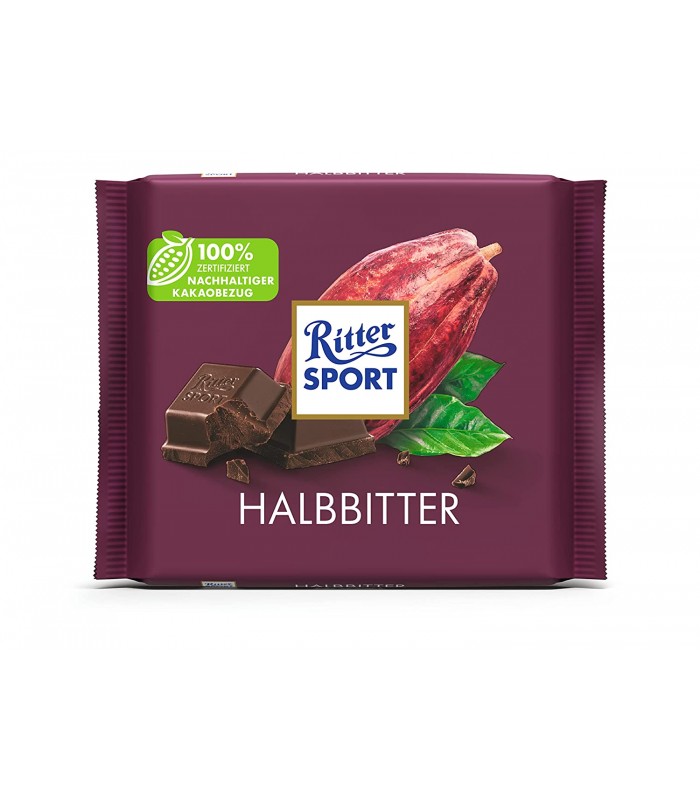 Ritter Sport شکلات دارک 100 گرمی ریتر اسپرت