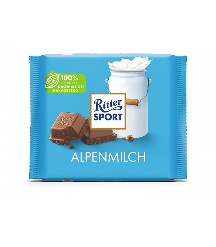 Ritter Sport شکلات شیری آلپاین 100 گرمی ریتر اسپرت
