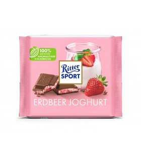 Ritter Sport شکلات ماست و توت فرنگی 100 گرمی ریتر اسپرت