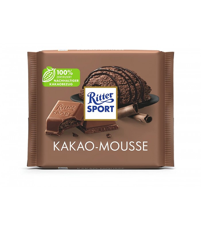 Ritter Sport شکلات موس کاکایو 100 گرمی ریتر اسپرت