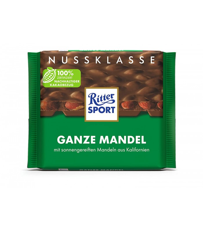 Ritter Sport شکلات بادام کامل 100 گرمی ریتر اسپرت