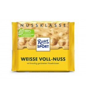 Ritter Sport شکلات سفید فندق کامل 100 گرمی ریتر اسپرت