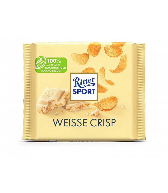 Ritter Sport شکلات سفید کریسپی 100 گرمی ریتر اسپرت