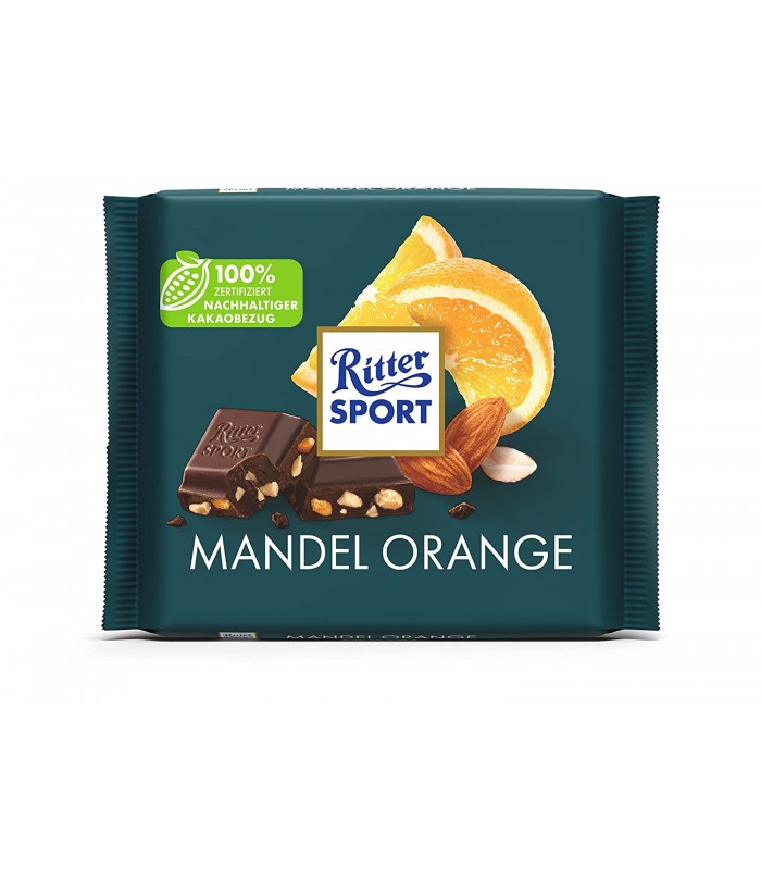 Ritter Sport شکلات بادام و پرتقال 100 گرمی ریتر اسپرت