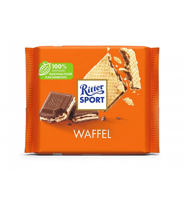 Ritter Sport شکلات ویفر کاکائویی 100 گرمی ریتر اسپرت