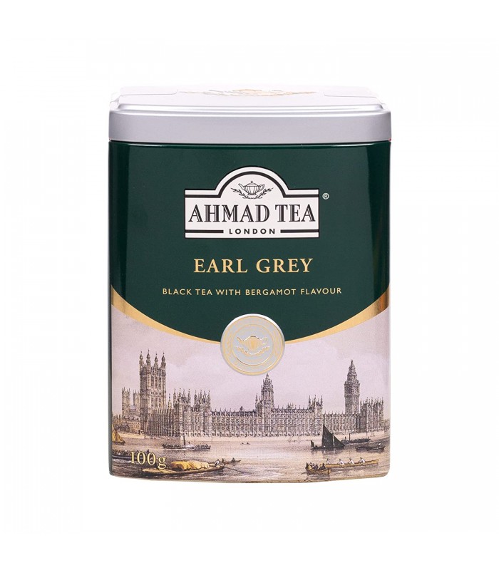 Ahmad tea چای جعبه فلزی ارل گری 200 گرمی احمد تی