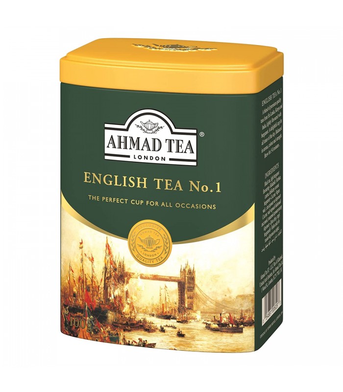 Ahmad tea چای جعبه فلزی درجه یک انگلیسی 200 گرمی احمد تی