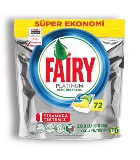Fairy قرص ماشین ظرفشویی پلاتینوم 72 عددی فیری