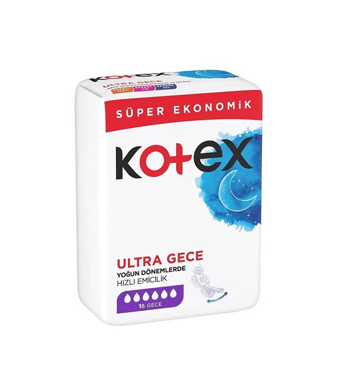 Kotex نوار بهداشتی مخصوص شب 16 عددی کوتکس