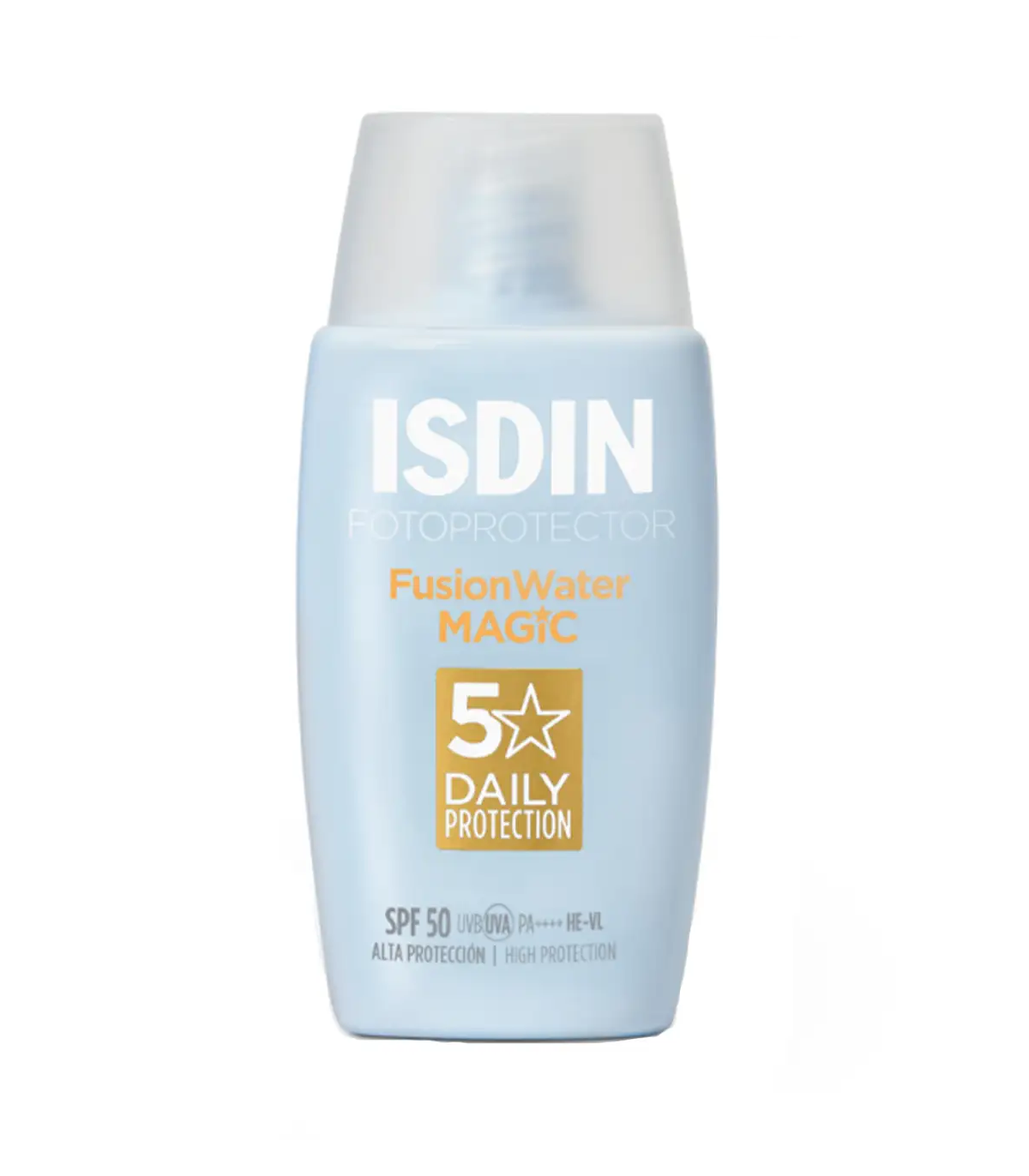 ISDIN کرم ضد آفتاب بی رنگ مجیک فیوژن واتر SPF50 حجم 50 میل ایزدین