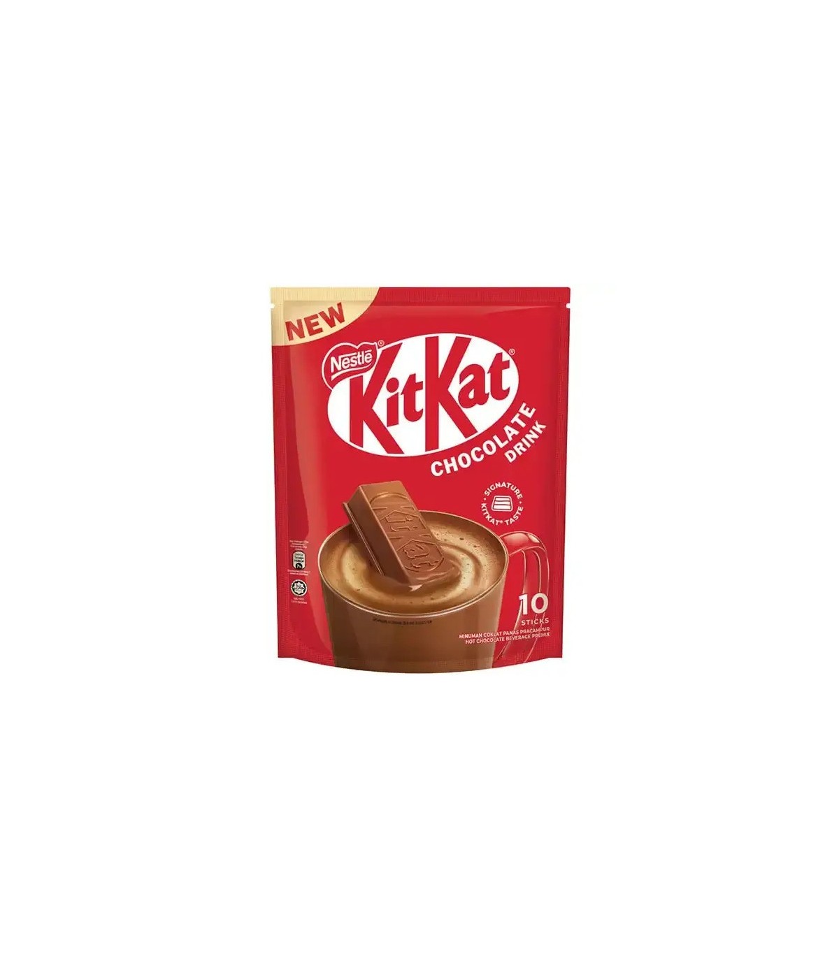 kitkat پودر هات چاکلت کیت کت 10عددی