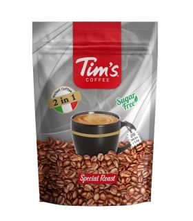 TIM'S قهوه فوری 2 در 1 بدون قند بسته 20 عددی تیمز
