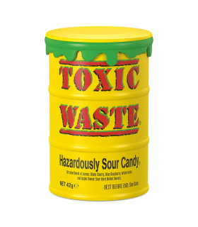 TOXIC WASTE آبنبات ترش تاکسیک ویست بشکه زرد 42 گرمی