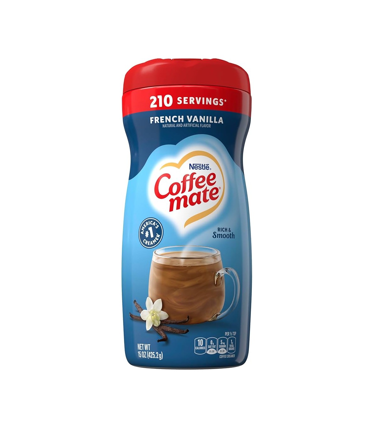 Nestle کافی میت بدون لاکتوز و بدون گلوتن با طعم وانیل فرانسوی 425 گرم نستله
