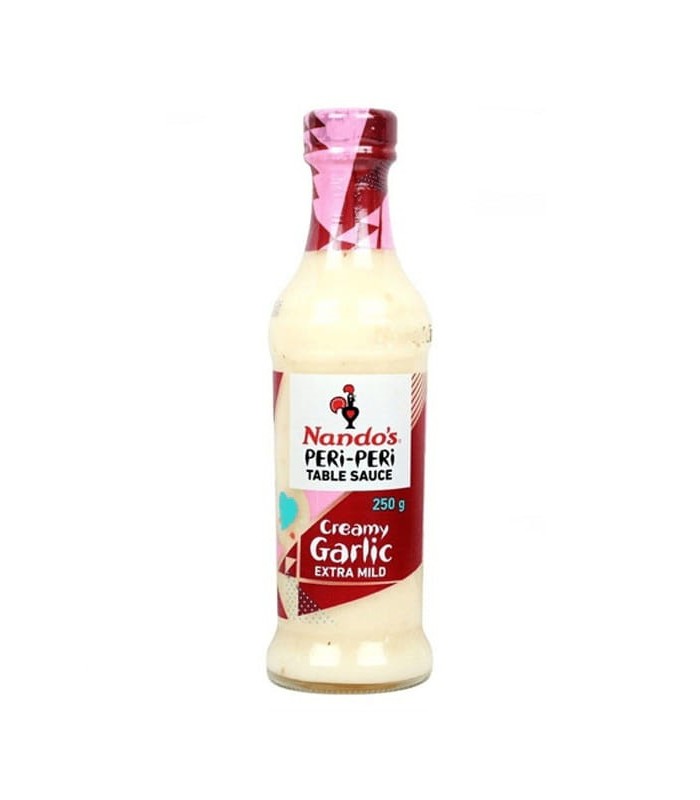 Nandos سس سیر خامه ای 250 گرمی ناندوز