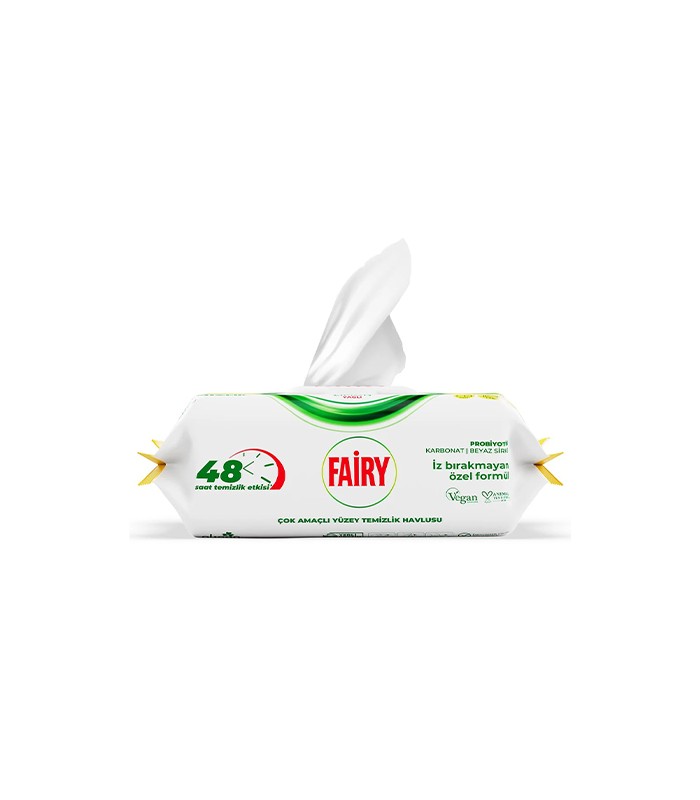 FAIRY دستمال سطوح چند منظوره فیری رایحه لیمو بسته 100 عددی