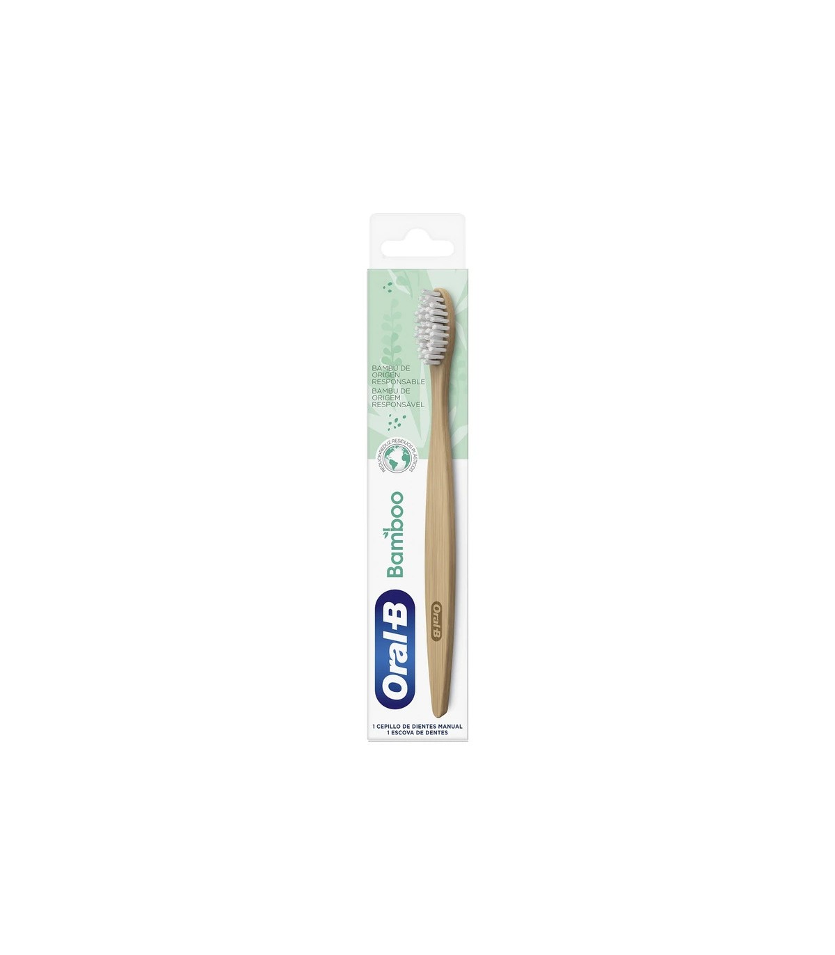 ORAL B مسواک ارگانیک گیاهی چوب بامبو درجه مدیوم اورال بی