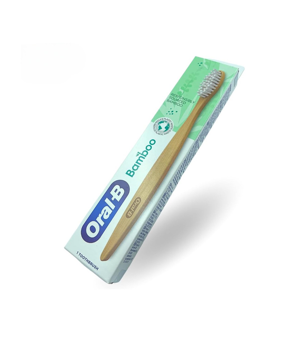 ORAL B مسواک ارگانیک گیاهی چوب بامبو درجه مدیوم اورال بی