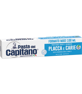 Capitano خمیر دندان ضد پلاک و محافظ مینای دندان کاپیتانو اصل ایتالیا حجم 100 میل