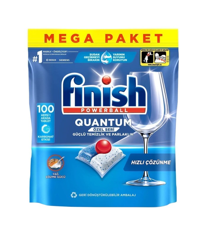 Finish قرص ماشین ظرفشویی کوآنتوم 100 عددی فینیش