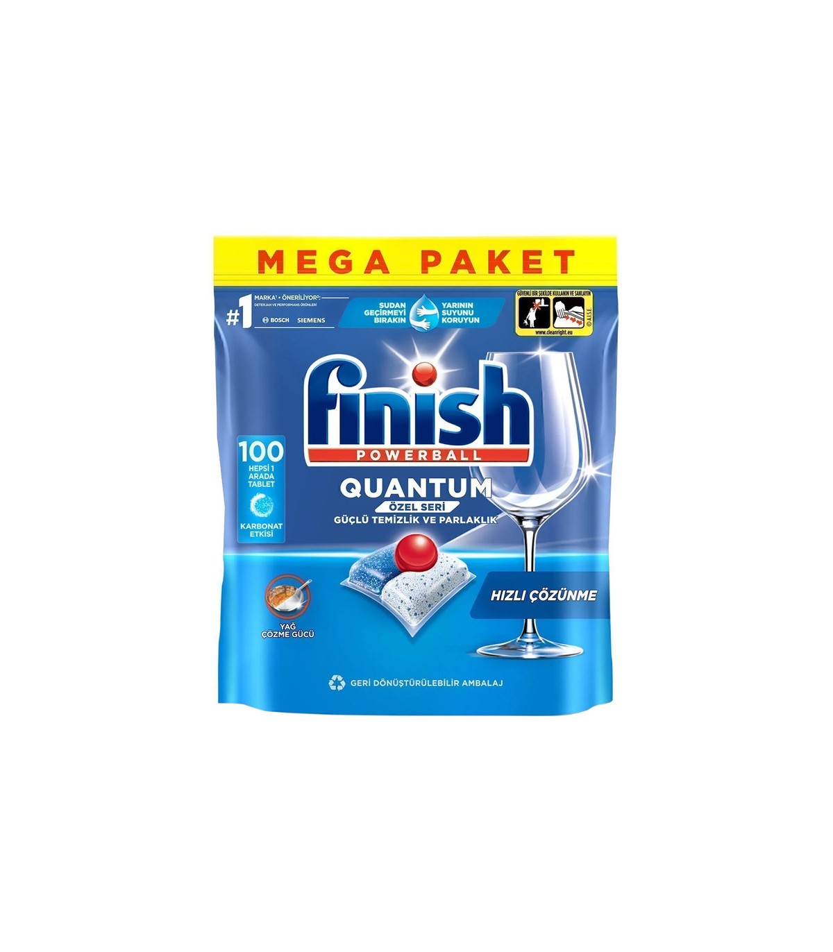 Finish قرص ماشین ظرفشویی کوآنتوم 100 عددی فینیش