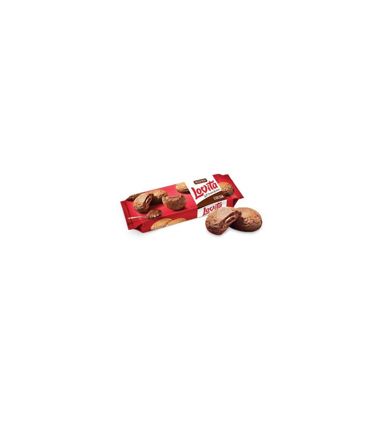 Roshen کوکی شکلاتی کرم دار 150 گرمی روشن