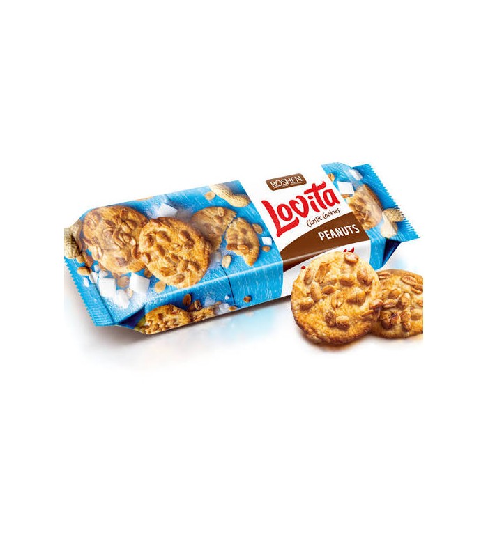 Roshen کوکی با تکه های بادام زمینی 150 گرمی روشن