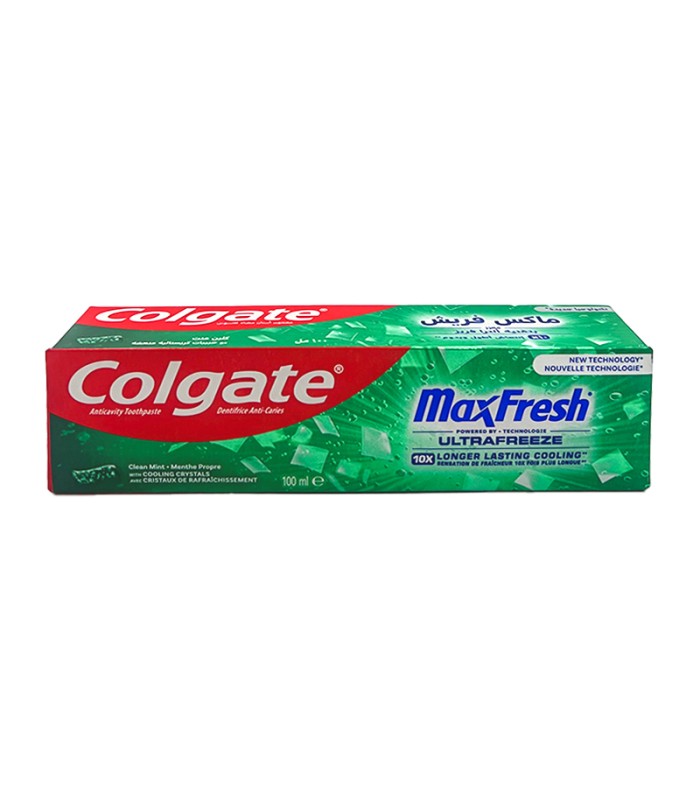 Colgate خمیردندان خنک کننده مکس فرش سبز مدل Max Fresh Ultrafreeze حجم 100 میل کلگیت