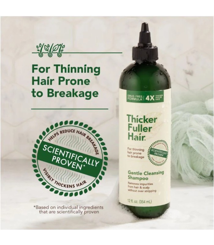 Thicker Fuller Hair شامپو ضد ریزش و حجم دهنده 354 میلی لیتر تیکر فولر هیر