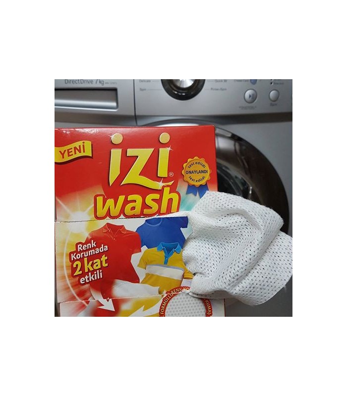 Izi wash دستمال ضد رنگ دهی لباس ایزی واش