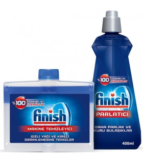 Finish پک جرم گیر کلاسیک کتابی 250 میلی لیتر فینیش و جلا دهنده کلاسیک 400 میلی لیتر  ماشین ظرفشویی فینیش