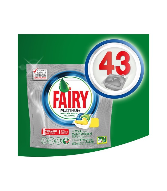 Fairy قرص ماشین ظرفشویی پلاتینوم 43 عددی فیری