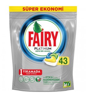 Fairy قرص ماشین ظرفشویی پلاتینوم 43 عددی فیری