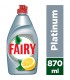 Fairy مایع ظرفشویی پلاتینوم 870 میلی لیمویی فیری