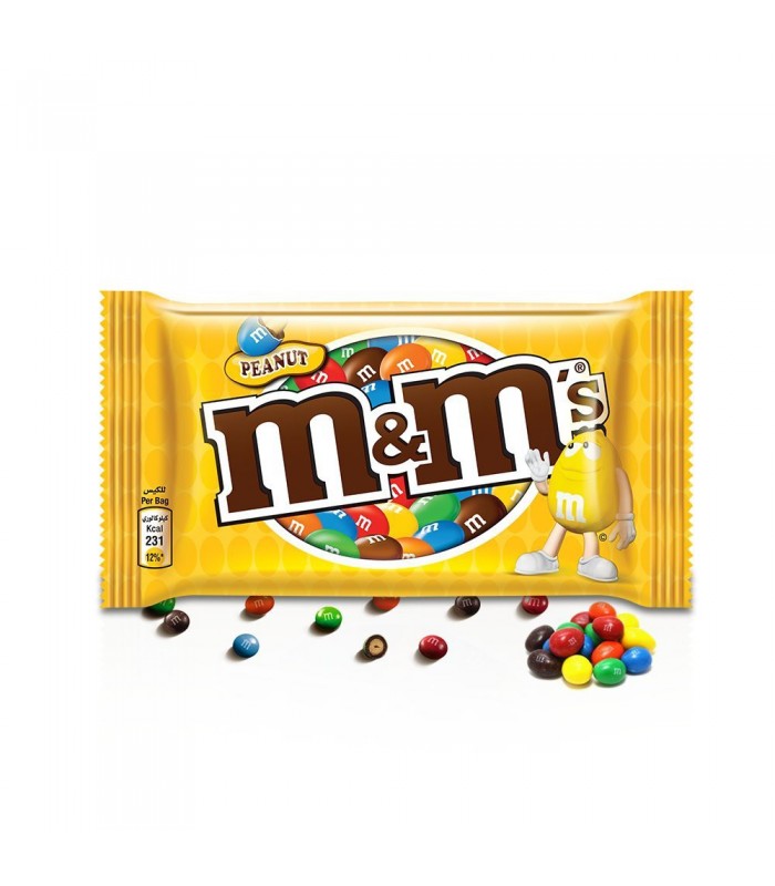 M&M's دراژه شکلات و بادام زمینی 45 گرمی ام اند امز