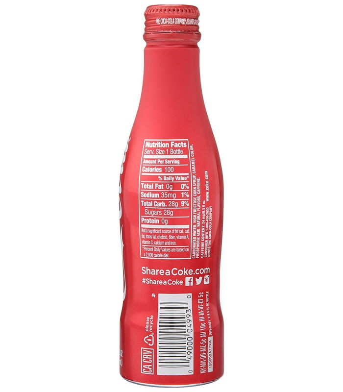 Coca Cola نوشابه بطری آلومینیومی قرمز 251 میل کوکا کولا