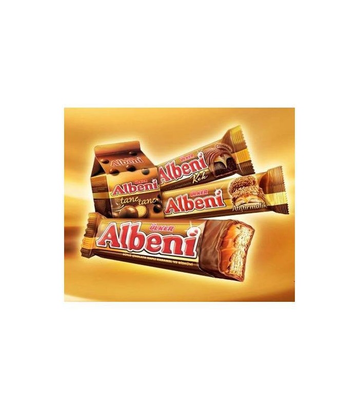 Albeni بیسکویت شکلاتی کاراملی 70 گرمی آلبنی